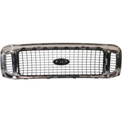 New Chrome Shell Grille Assembly Compatible With Ford Excursion Limited 8 Cyl 6.0L Excursion Limited thumbnail 10