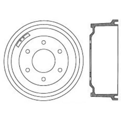 New 12.91 In. Brake Drum Compatible With Dodge Durango Slt Plus 8 Cyl 5.9L Durango Slt Plus 8 Cyl thumbnail 4