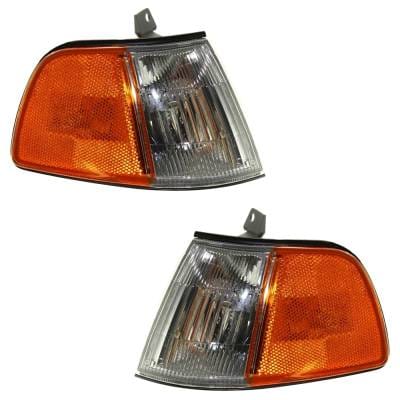 New Pair Of Corner Light Compatible With Honda Civic Cx Civic Dx 1990-1991 By 34300Sh3a11 thumbnail 2