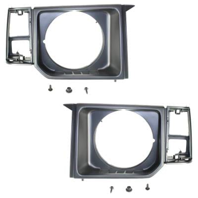 New Pair Of Headlight Door Compatible With Dodge Mitsubishi Montero Ls 6 Cyl 3.0L Raider Base 6 Cyl thumbnail 2