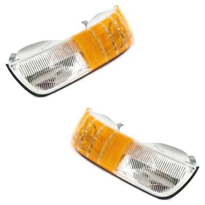 New Pair Of Corner Light Compatible With Mercury Grand Marquis Ls 8 Cyl 4.6L Grand Marquis Gs 8 Cyl thumbnail 6