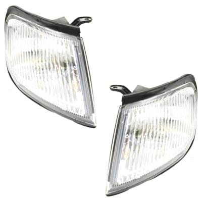 New Pair Of Corner Light Compatible With Nissan Maxima Gxe 6 Cyl 3.0L Maxima Gle 6 Cyl 3.0L thumbnail 2