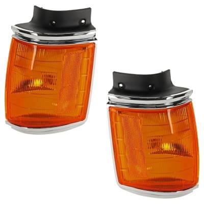 New Pair Of Corner Light Compatible With Toyota Pickup Sr5 4 Cyl 2.4L Pickup Dlx 6 Cyl 3.0L thumbnail 2