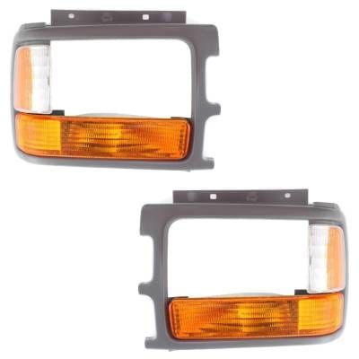New Pair Of Parking Light Compatible With Dodge Dakota Le 8 Cyl 5.2L Dakota Slt 4 Cyl 2.5L 1991-1996 thumbnail 2