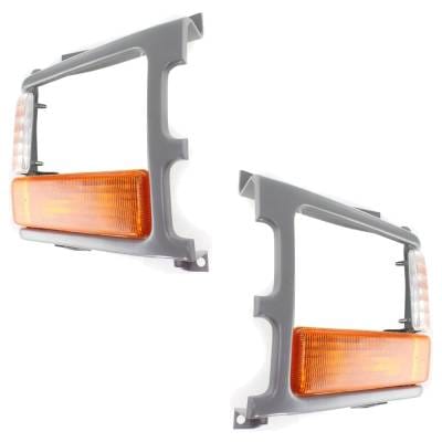 New Pair Of Parking Light Compatible With Dodge Dakota Le 8 Cyl 5.2L Dakota Slt 4 Cyl 2.5L 1991-1996 thumbnail 4