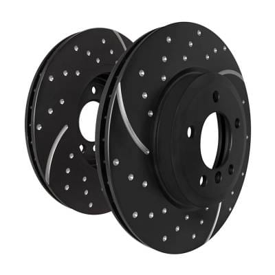 New Dimpled Brake Disc Compatible With Chevrolet Silverado 1500 Ltz 8 Cyl 6.2L Tahoe Lt 8 Cyl 5.3L thumbnail 14