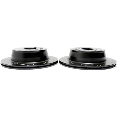 New Dimpled Brake Disc Compatible With Chevrolet Silverado 1500 Ltz 8 Cyl 6.0L Suburban 1500 All thumbnail 4