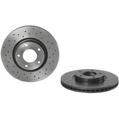 New Cross-Drilled Brake Disc Compatible With Mazda 5 Touring 3 Sp23 3 S 5 Sport 5 Grand Touring thumbnail 2