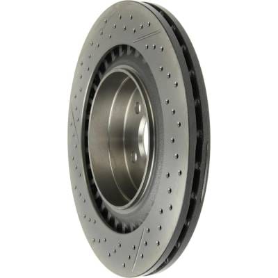 Cross-Drilled Brake Disc Compatible With Mercedes Benz C63 Amg Base 8 Cyl 6.3L 2008-2015 By thumbnail 4