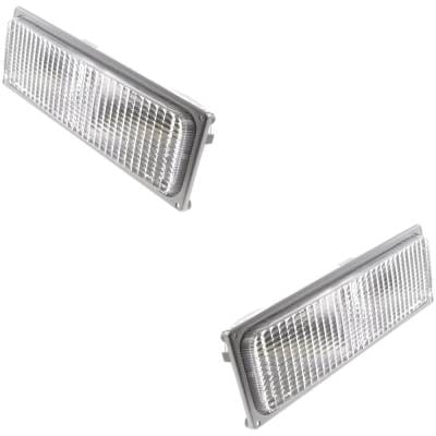 New Pair Of Daytime Running Lights Compatible With Chevrolet Gmc 1990 1991 1992 1993 By Part Numbers thumbnail 2