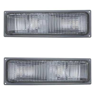 New Pair Of Daytime Running Lights Compatible With Chevrolet Gmc 1990 1991 1992 1993 By Part Numbers thumbnail 4
