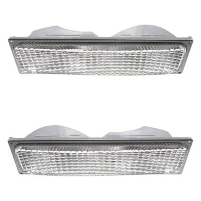 New Pair Of Daytime Running Lights Compatible With Chevrolet Gmc 1990 1991 1992 1993 By Part Numbers thumbnail 6