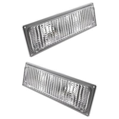 New Pair Of Daytime Running Lights Compatible With Chevrolet Gmc 1990 1991 1992 1993 By Part Numbers thumbnail 10