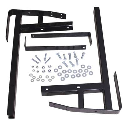 Cargo Box Mounting Bracket Kit Compatible With E-Z-Go Txt Golf Cart 1996 And Up Gas Electric Black