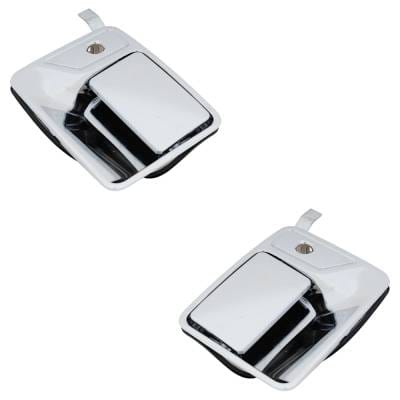 Front Driver And Passenger Side Exterior Door Handle Compatible With 1999-2016 Ford F-350 Ford E-450 thumbnail 2