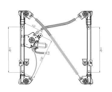 New Front Left Window Regulator Compatible With 04-05 Ford F-Series Fo1350160 741-430 6653979 thumbnail 4