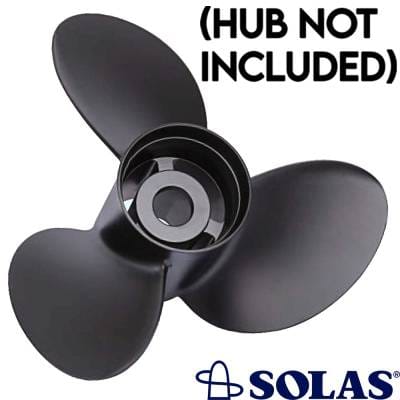 13.25X17 3-Blade Right Hand Aluminum Propeller Compatible With Johnson Evinrude V4 2 Stroke V4 thumbnail 4