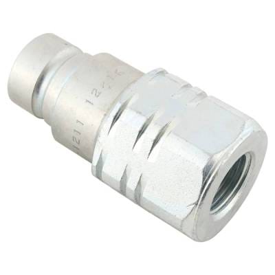 1/2 Inch Npt Flat Face Hydraulic Quick Coupler Nipple Compatible With Fem Series Iso 16028 Htma 3625 thumbnail 2
