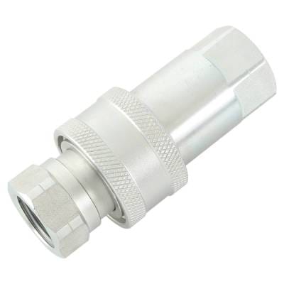 1/2 Inch Nptf Hydraulic Quick Connect Coupler Compatible With Iso 5675 Pioneer Male Tips 3000 Psi thumbnail 2