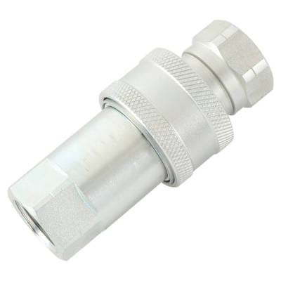 1/2 Inch Nptf Hydraulic Quick Connect Coupler Compatible With Iso 5675 Pioneer Male Tips 3000 Psi thumbnail 3
