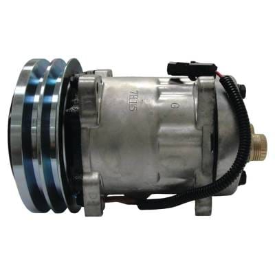 12 Volt Ac Compressor Compatible With Case 580L 580M 580Sk 590Sl 590Sm 570Mxt Backhoe Loader 680L