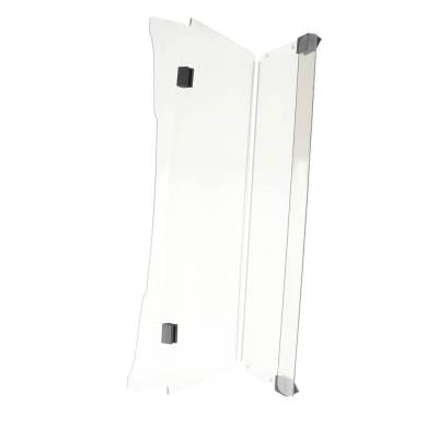 New Two Piece Flip Down Design Tinted Windshield By Part Numbers 851-771