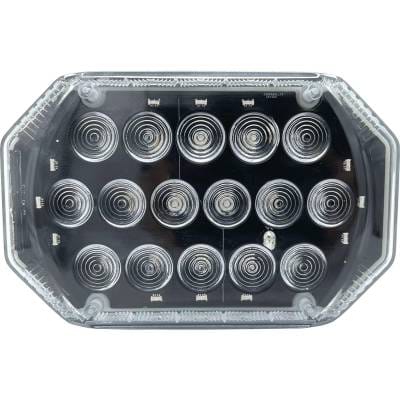 Led Magnetic Warning Light 7 Flashing Modes Red Amber White Compatible With Tractors Trucks Trailers
