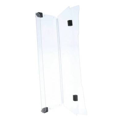 Clear Two Piece Flip Down Windshield Compatible With Ezgo Txt Golf Cart 1994-2013 Gas Electric