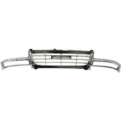 New Chrome/Horizontal Bar Grille Assembly Compatible With Gmc Sierra 2500 Wt 8 Cyl 6.0L Sierra 1500 thumbnail 8