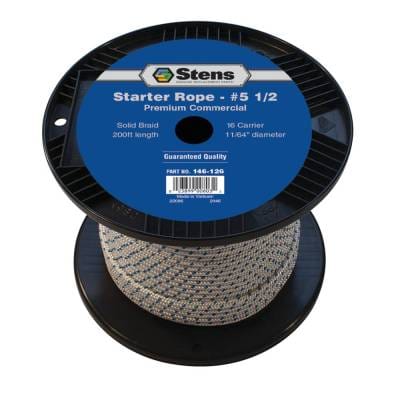 200 Ft Solid Braid Recoil Starter Rope #5-1/2 Size 11/64 In Diameter Compatible With Honda Briggs