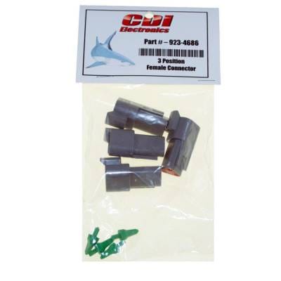 Deutsch Dt Series 3-Pin Receptacle Kit With Locking Wedge 4-Pack Compatible With Johnson Evinrude thumbnail 2