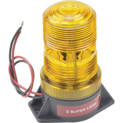 Amber Led Warning Beacon 12-80V Dc Pulse8 Flash Compatible With Ecco Forklift Electric Vehicle thumbnail 2