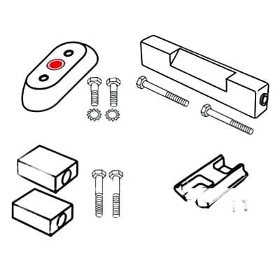 Marine Zinc Anode Kit Compatible With Johnson/Evinrude 50-112 Hp Outboard Saltwater Sacrificial thumbnail 2