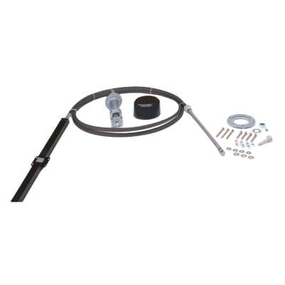 25Ft Rack Steering System Package Compatible With Sterndrive Outboard Boats Back Mount Helm Cable thumbnail 2