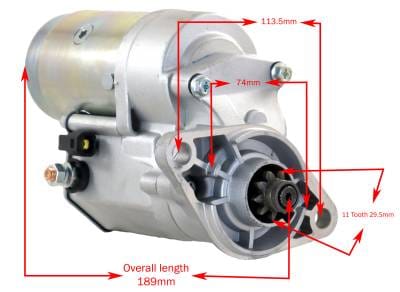 New 11 Tooth 29.5Mm Gear Starter Compatible With Airboat Toyota Denso 0280996260 0280996300 thumbnail 8