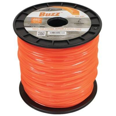 Square Trimmer Line 0.080 Inch Compatible With All String Trimmers 3 Pound Spool 1063 Feet Orange thumbnail 2