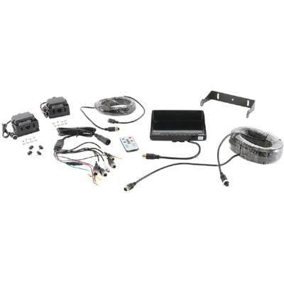 Quad Backup Camera System Compatible With Tractors Heavy Equipment Trucks Rvs 7 Inch Color Monitor