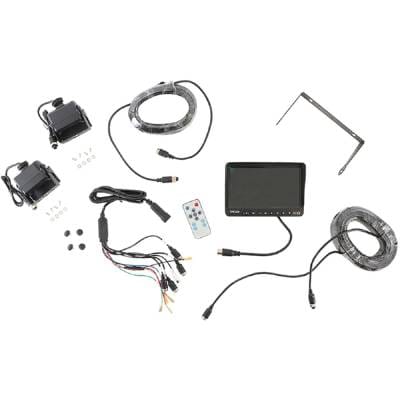 Quad Backup Camera System Compatible With Tractors Heavy Equipment Trucks Rvs 7 Inch Color Monitor thumbnail 3