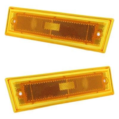 New Pair Of Daytime Running Lights Compatible With Chevrolet Gmc 1981-1991 By Part Numbers Gm2550112 thumbnail 6