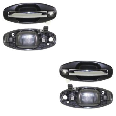 Front Driver And Passenger Side Exterior Door Handle Compatible With 2001-2006 Hyundai Santa Fe thumbnail 2