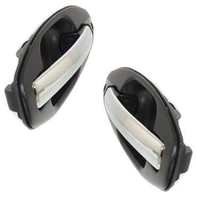 Front Driver And Passenger Side Exterior Door Handle Compatible With 2001-2006 Hyundai Santa Fe thumbnail 3