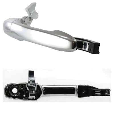 Front Left And Right Exterior Door Handle Compatible With 2005-2014 Ford Mustang Chrome Without Key thumbnail 6