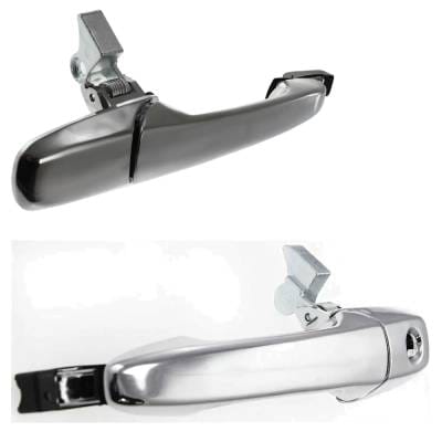 Front Driver And Passenger Side Exterior Door Handle Compatible With 2005-2014 Ford Mustang Chrome thumbnail 4