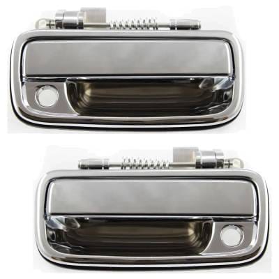 Front Driver And Passenger Side Exterior Door Handle Compatible With 1995-2004 Toyota Tacoma Chrome thumbnail 5
