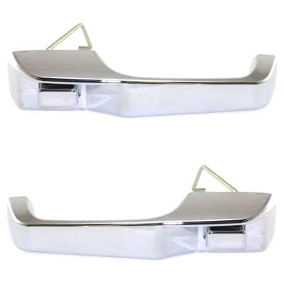 Front Pair Exterior Door Handle Compatible With 1993-1998 Jeep Grand Cherokee Chrome Without Key thumbnail 10