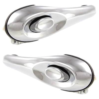 Front Left And Right Exterior Door Handle Compatible With 2001-2010 Chrysler Pt Cruiser Chrome thumbnail 6