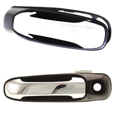Front Driver And Passenger Side Exterior Door Handle Compatible With 2007-2009 Chrysler Aspen Dodge thumbnail 4