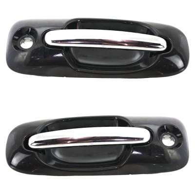 Front Driver And Passenger Side Exterior Door Handle Compatible With 2001-2007 Dodge Caravan thumbnail 4