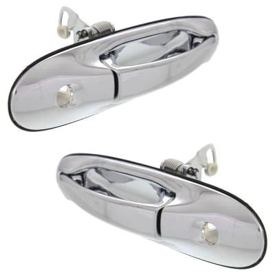 Front Driver And Passenger Side Exterior Door Handle Compatible With 1998-2002 Lincoln Town Car thumbnail 4