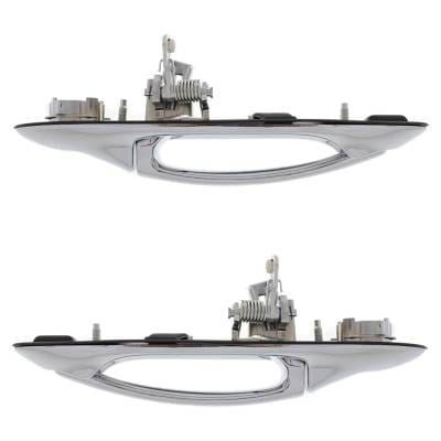 Front Driver And Passenger Side Exterior Door Handle Compatible With 1998-2002 Lincoln Town Car thumbnail 6